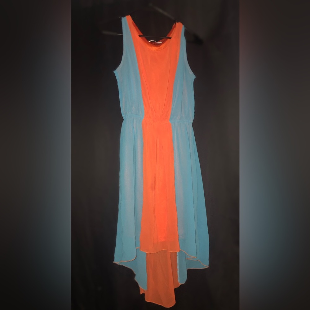 Katie brand New Blue and Orange Dress